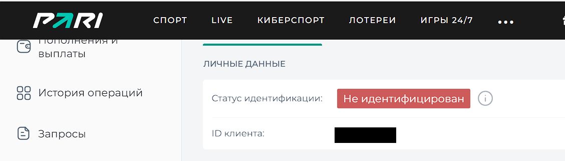 Номер игрового счета может упоминаться при общении с саппортом, а также при депозите и снятии денег