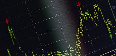 График со свечками биржевой торговли