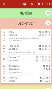 LIve-линия на баскетбол