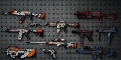 Примеры цветового оформления оружия в Counter-Strike