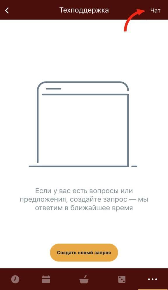 Способ нахождения ссылки на чат в приложении для Айфона