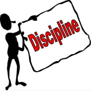 Табличка Discipliine